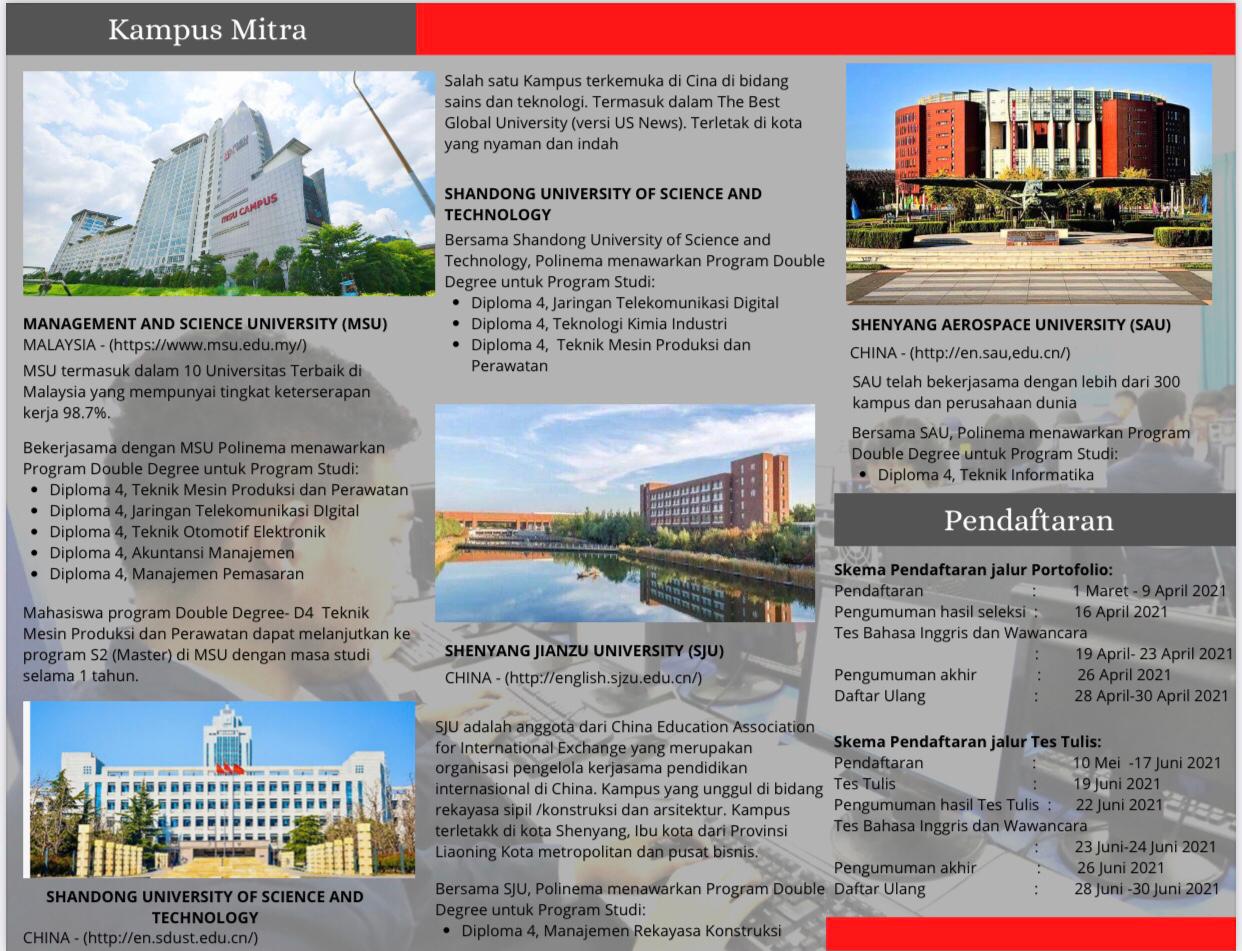 Double Degree Programs – Office of International Affairs | Politeknik ...